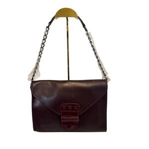 LongChamp x Kate Moss Satchel Handbag Purse Leather Chain Strap Quiet Luxury